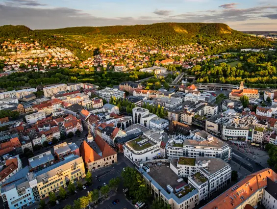 Blick über die Jenaer Innenstadt